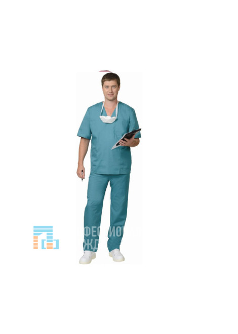 Костюм хирурга универсальный зеленый