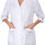 Халат медицинский с кружевной отделкой Адель, купить в Великом Новгороде