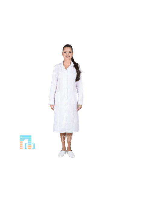Халат женский с рельефами белый